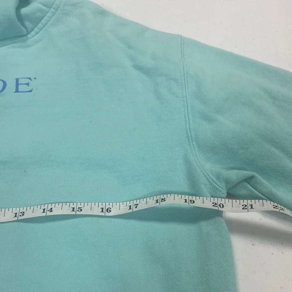 Youth Girl's Hoodie, XL, lovely blue/green color, "SEASIDE!" - Picture 8 of 13